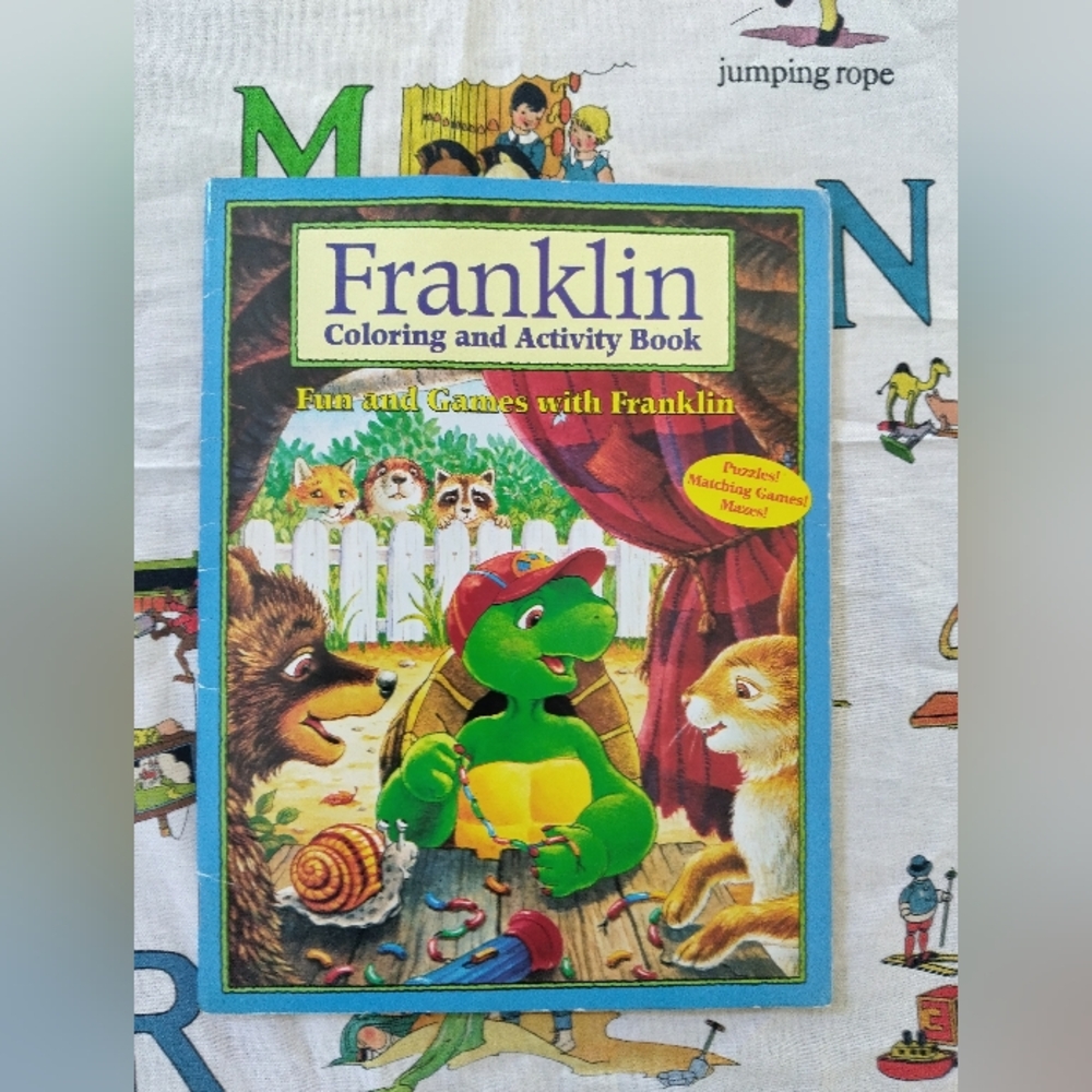 Vintage Franklin Turtle Coloring And Activity Book Unused